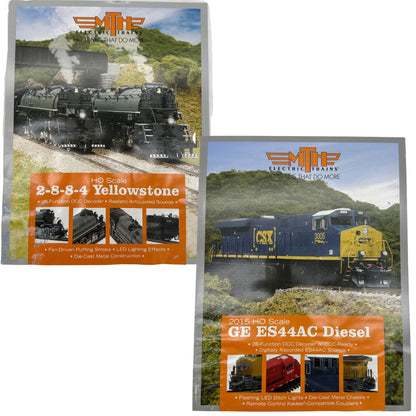 MTH Electric Trains HO Scale Model Train Brochures 2015-16 Editions Collectible