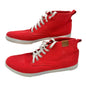 Vlado Footwear High-Top Sneakers Mens Size 13 Red Canvas White Laces