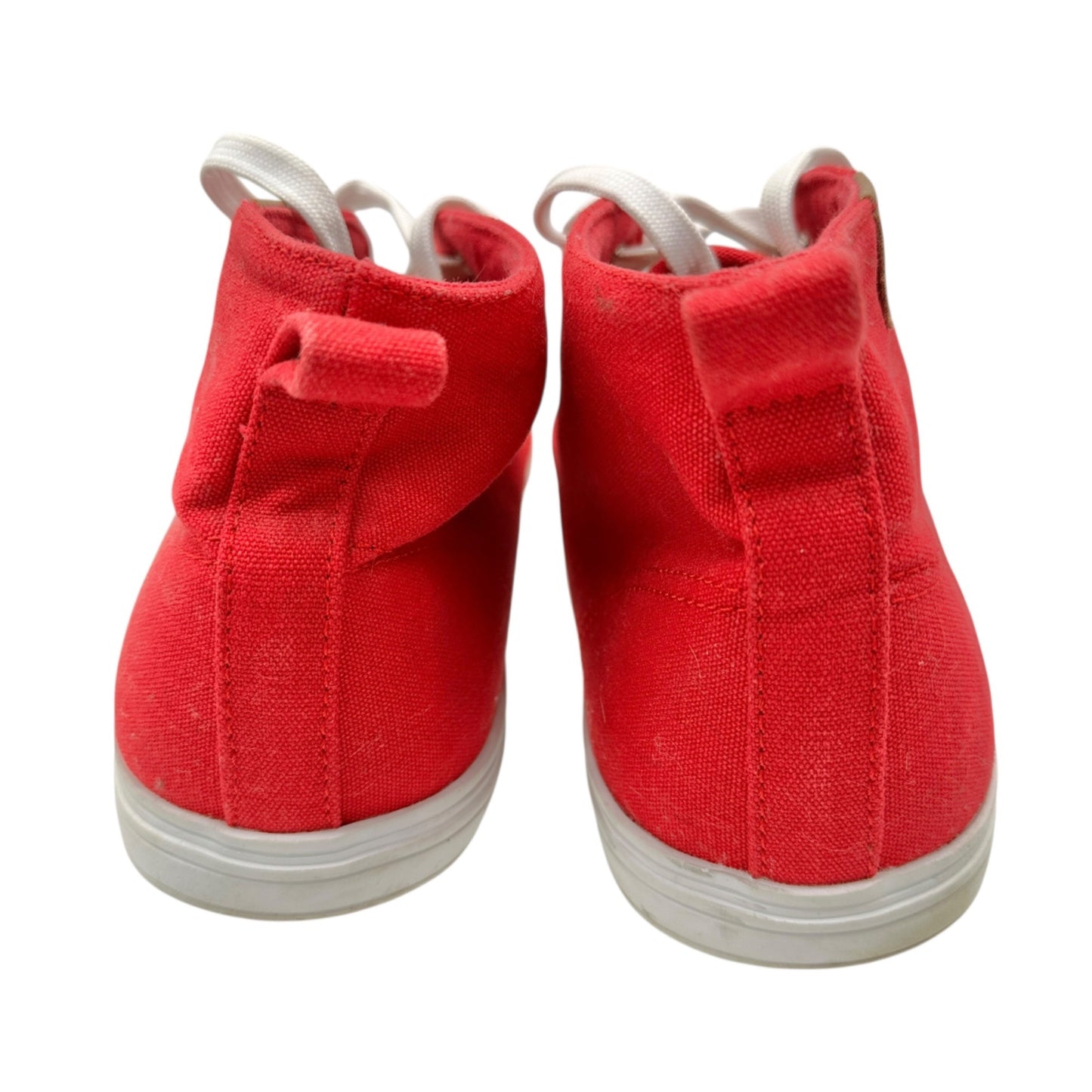 Vlado Footwear High-Top Sneakers Mens Size 13 Red Canvas White Laces