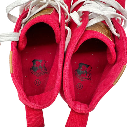Vlado Footwear High-Top Sneakers Mens Size 13 Red Canvas White Laces