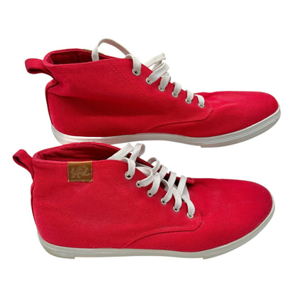Vlado Footwear High-Top Sneakers Mens Size 13 Red Canvas White Laces
