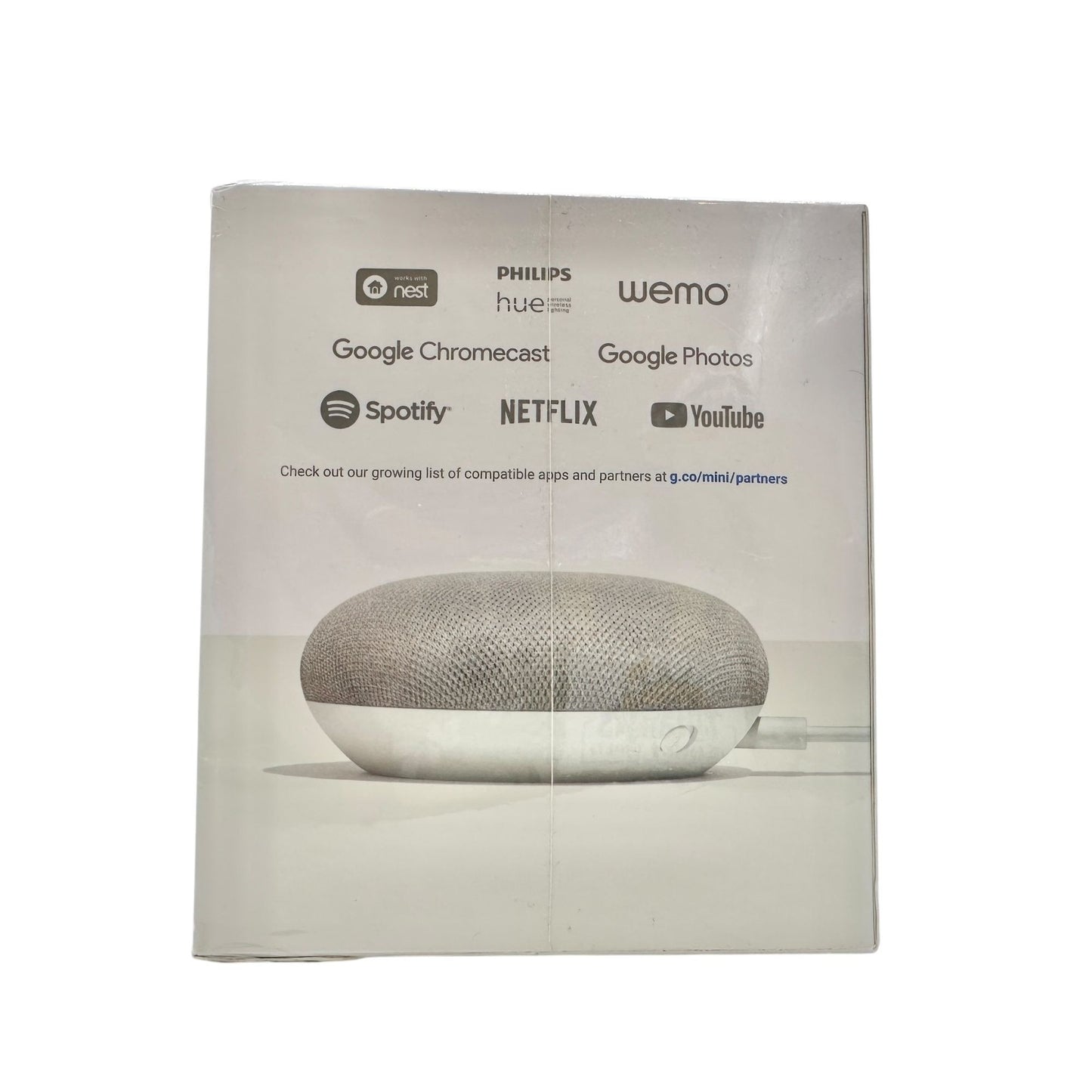 Google Home Mini Smart Speaker With Google Assistant Built-In - Chalk NIB Sealed