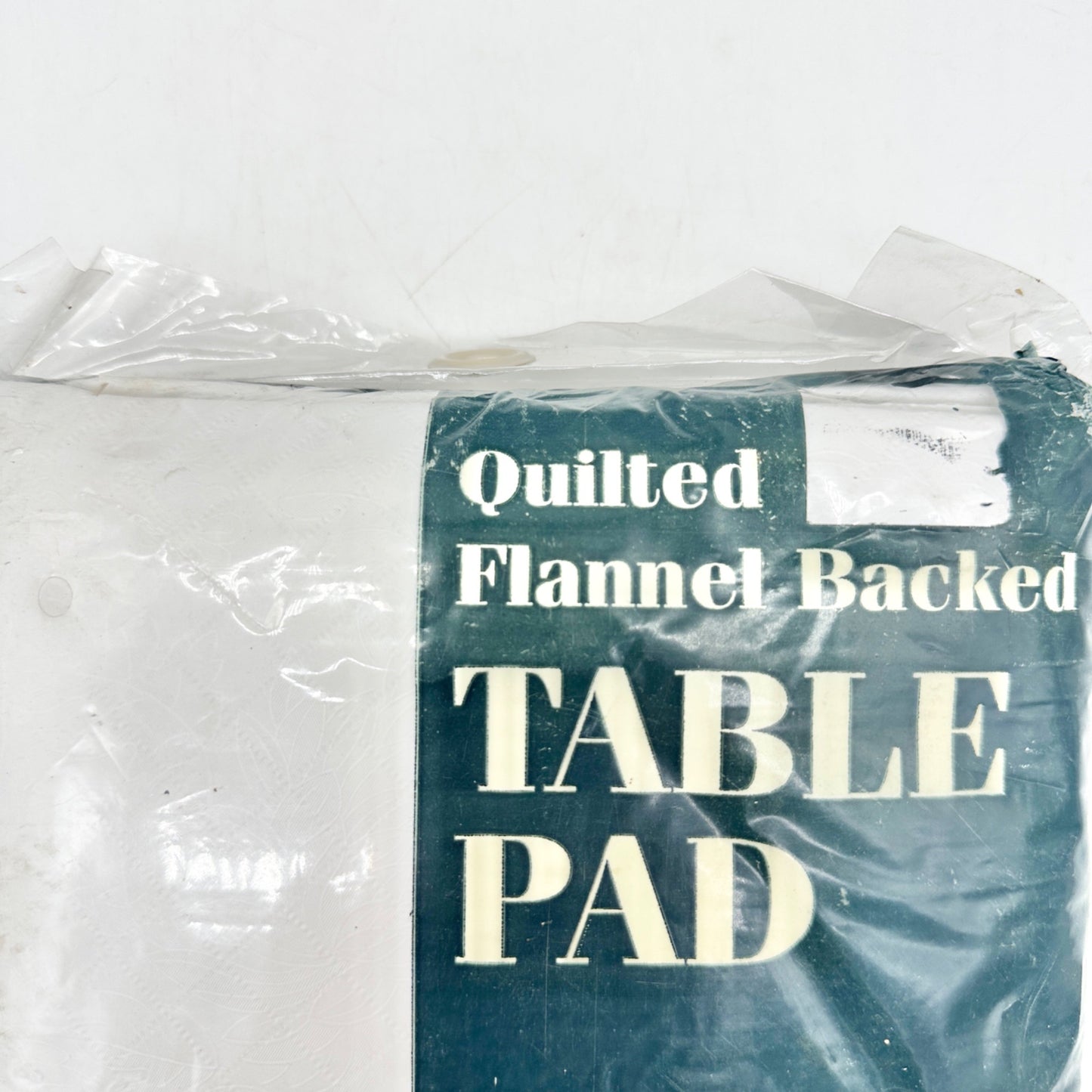 Elrene Table Pad 52 X 90 Quilted Flannel Backed Oval Heat Liquid Resistant NIP