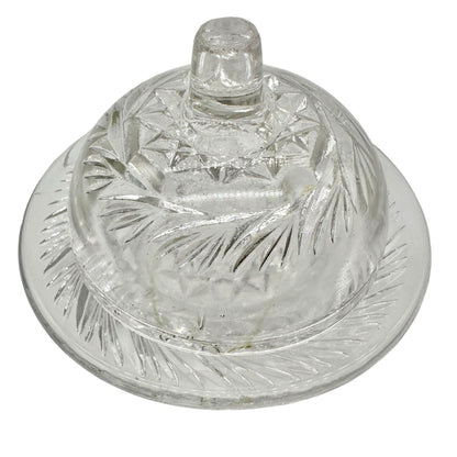 Whirligig Buzz Star Creamer Spooner Butter Dish Childrens Tableware EAPG 2.5"H
