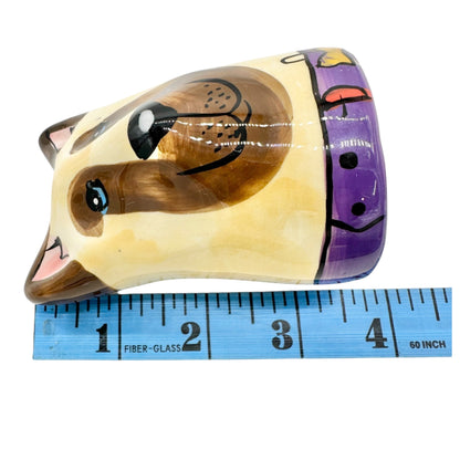 Hand-Painted Ceramic Dog Salt and Pepper Shakers Fun Collectible Tableware