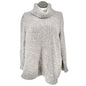 db Established 1962 Cowl Neck Sweater Womens 2X with Side Zippers Light Gray LS