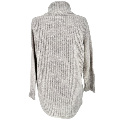 db Established 1962 Cowl Neck Sweater Womens 2X with Side Zippers Light Gray LS