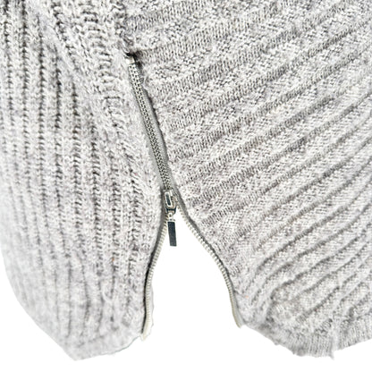 db Established 1962 Cowl Neck Sweater Womens 2X with Side Zippers Light Gray LS