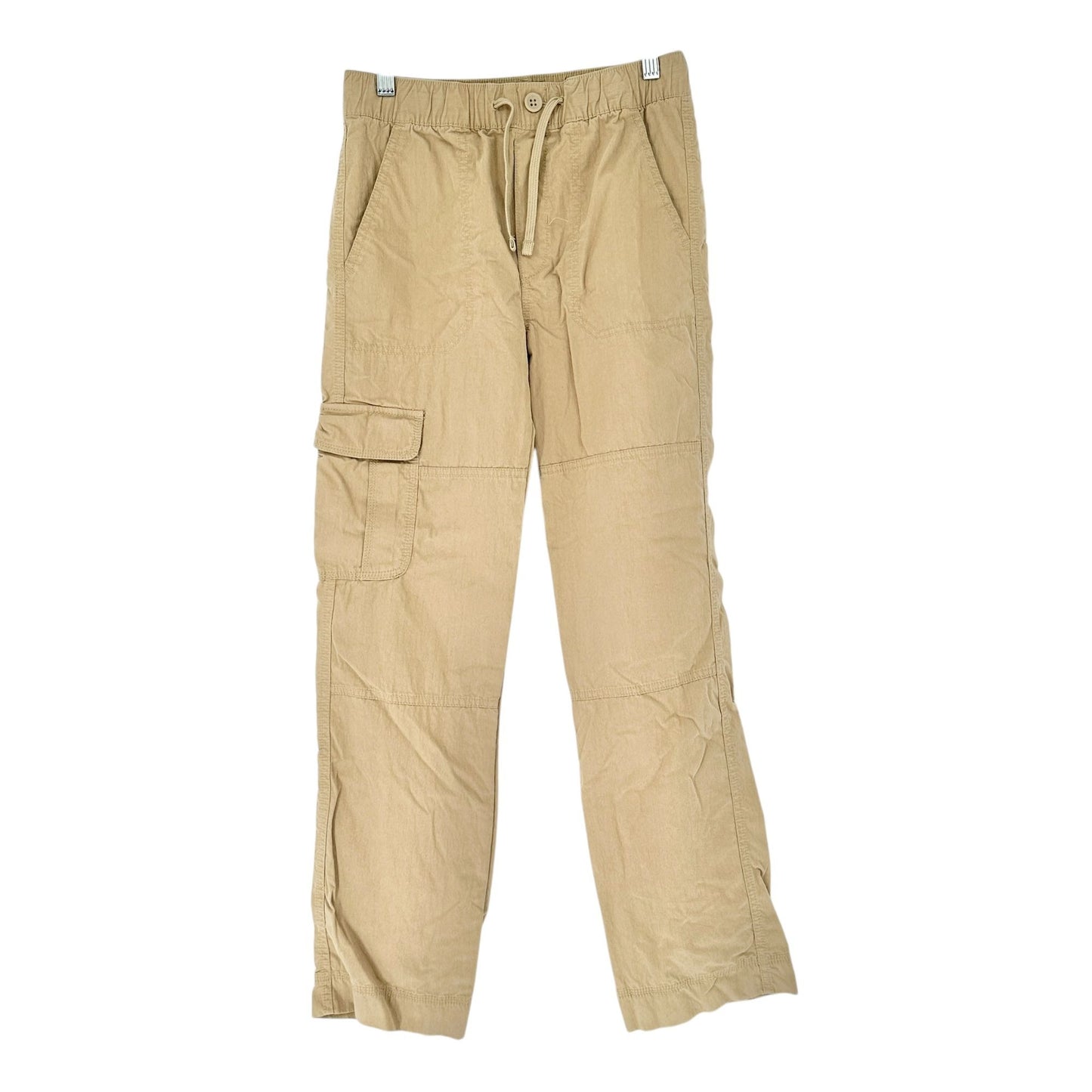 GapKids Cargo Pants Size XXL Regular Khaki Cotton Nylon Drawstring Waist Pockets