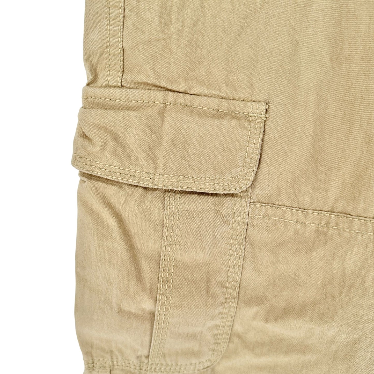 GapKids Cargo Pants Size XXL Regular Khaki Cotton Nylon Drawstring Waist Pockets