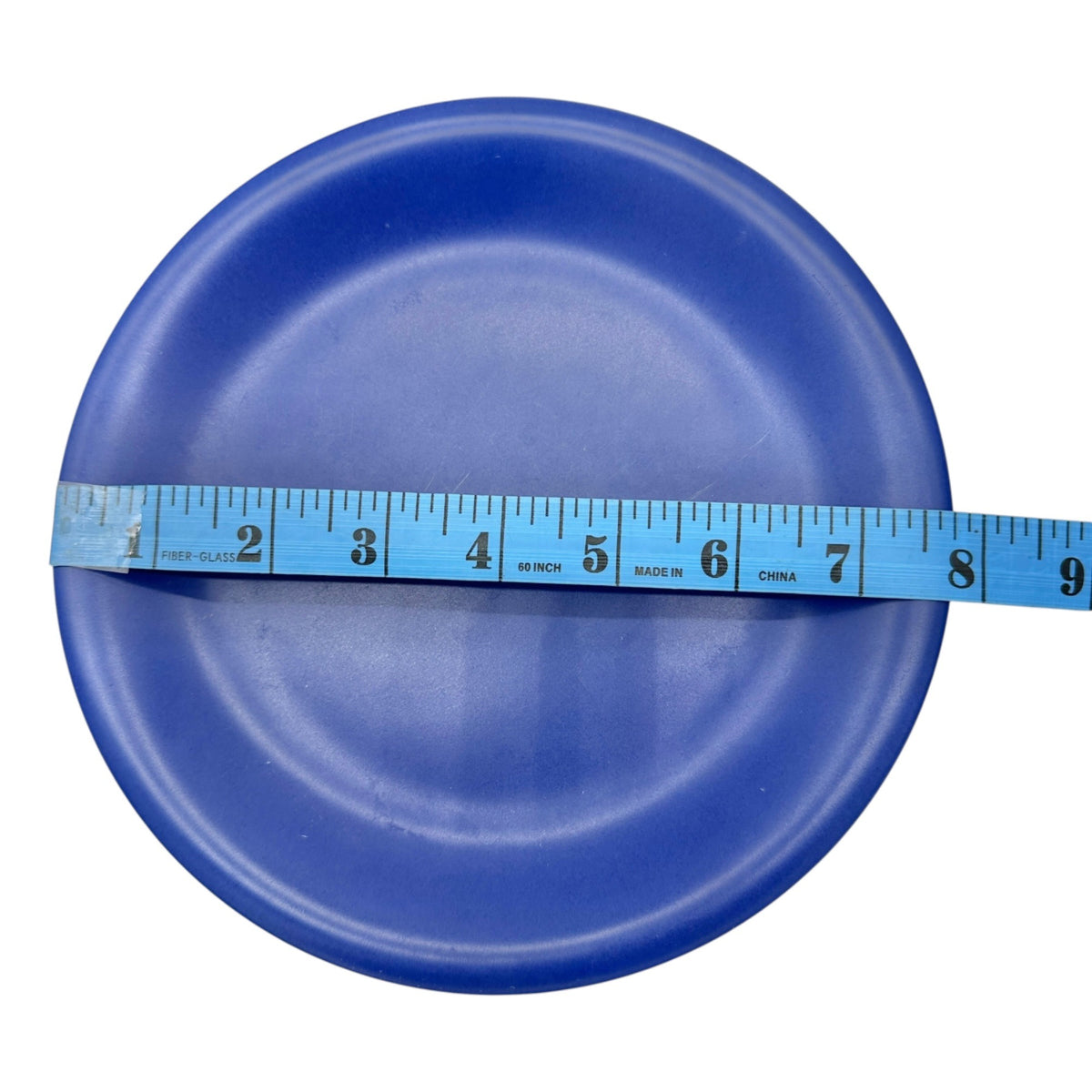Set Of 3 Ceramic Plates TWO 11 inch Dinner and ONE 8 inch Dessert Solid Blue