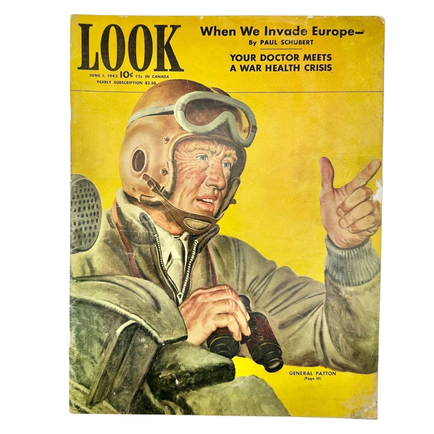 Look Magazine June 1 1943 General Patton WWII Cover Historical Ads and Articles