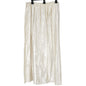 Handmade Cream Satin Full Length Skirt Elastic Waistband 32” Waist 37.5" Long