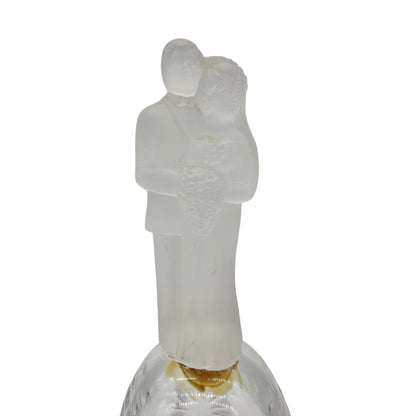 Vintage Artmark Lead Crystal Wedding Bell Bride Groom Figurine W. Germany 5"H