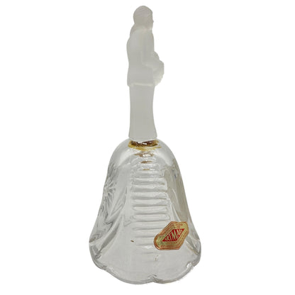 Vintage Artmark Lead Crystal Wedding Bell Bride Groom Figurine W. Germany 5"H