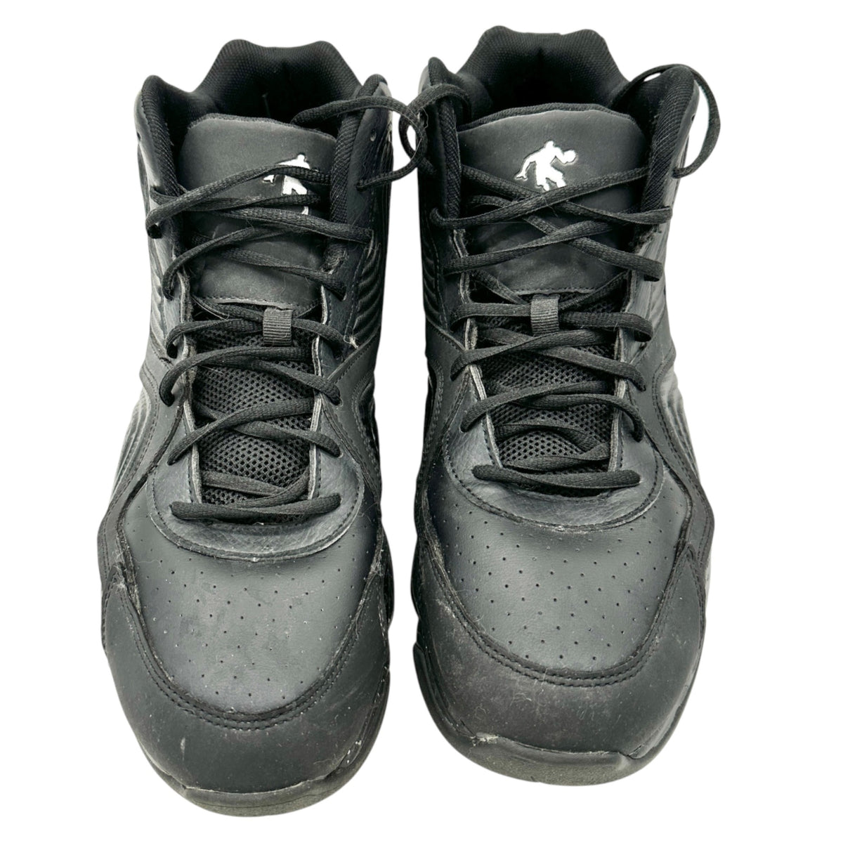 AND1 Mens Black High Top Basketball Shoes Size 12 Synthetic Non-Marking Sole