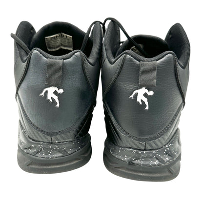 AND1 Mens Black High Top Basketball Shoes Size 12 Synthetic Non-Marking Sole
