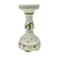 Tracy Porter Hand Painted Holiday Candle Holder Holly and Snowflake 9 inch Tall