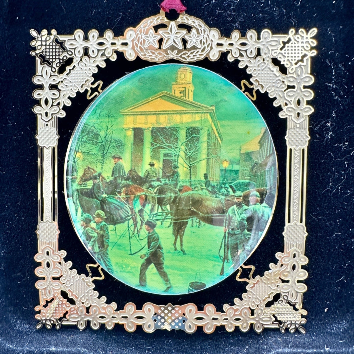 Timber Ridge School 2004 Mort Künstler After The Snow Ornament Ltd Ed Winchester