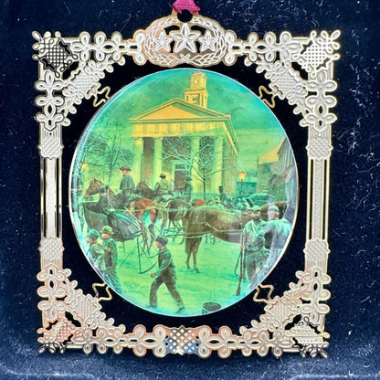 Timber Ridge School 2004 Mort Künstler After The Snow Ornament Ltd Ed Winchester