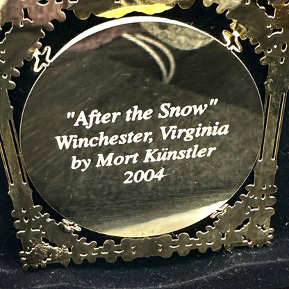 Timber Ridge School 2004 Mort Künstler After The Snow Ornament Ltd Ed Winchester