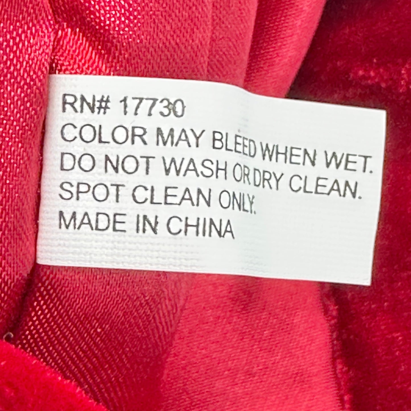 Red Velvet Christmas Stocking With Tassels and Folded Cuff 20" Long 9" Wide