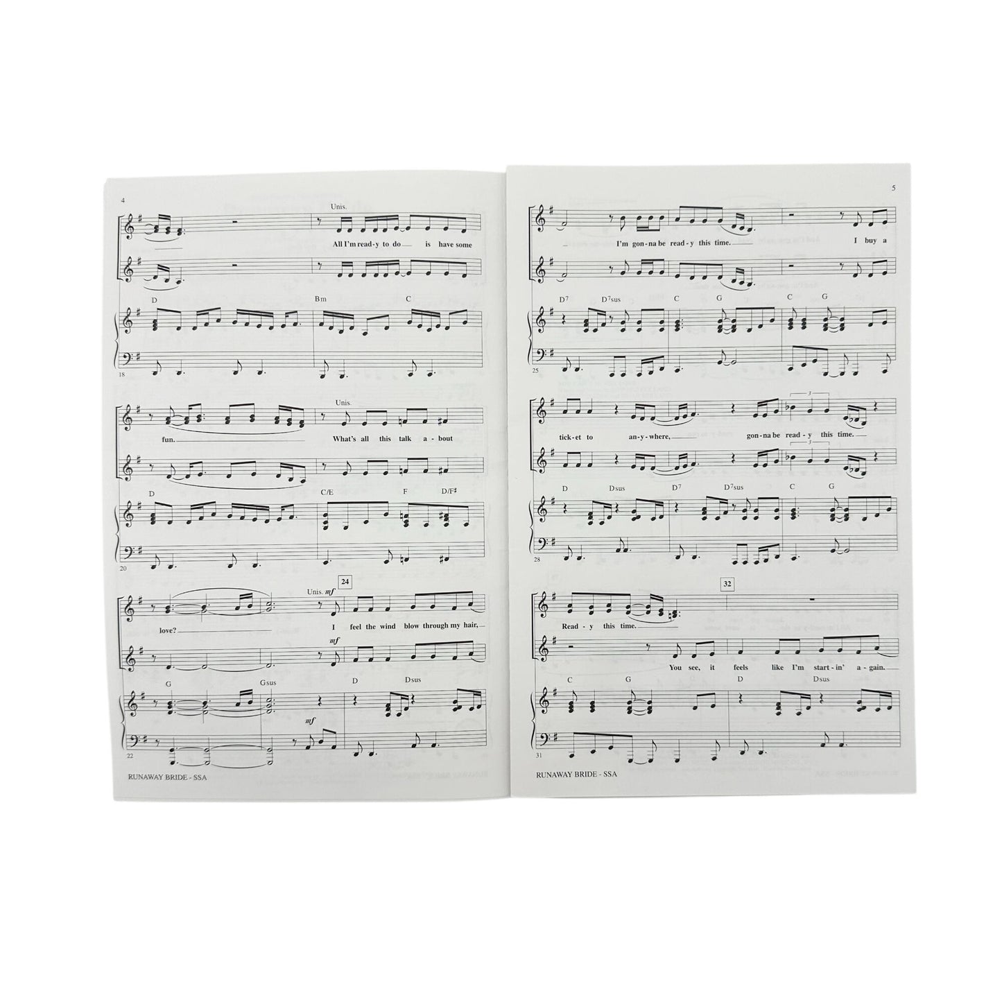 Set Of 8 Popular Songs Sheet Music Collection West Side Story Beatles SSA Choral