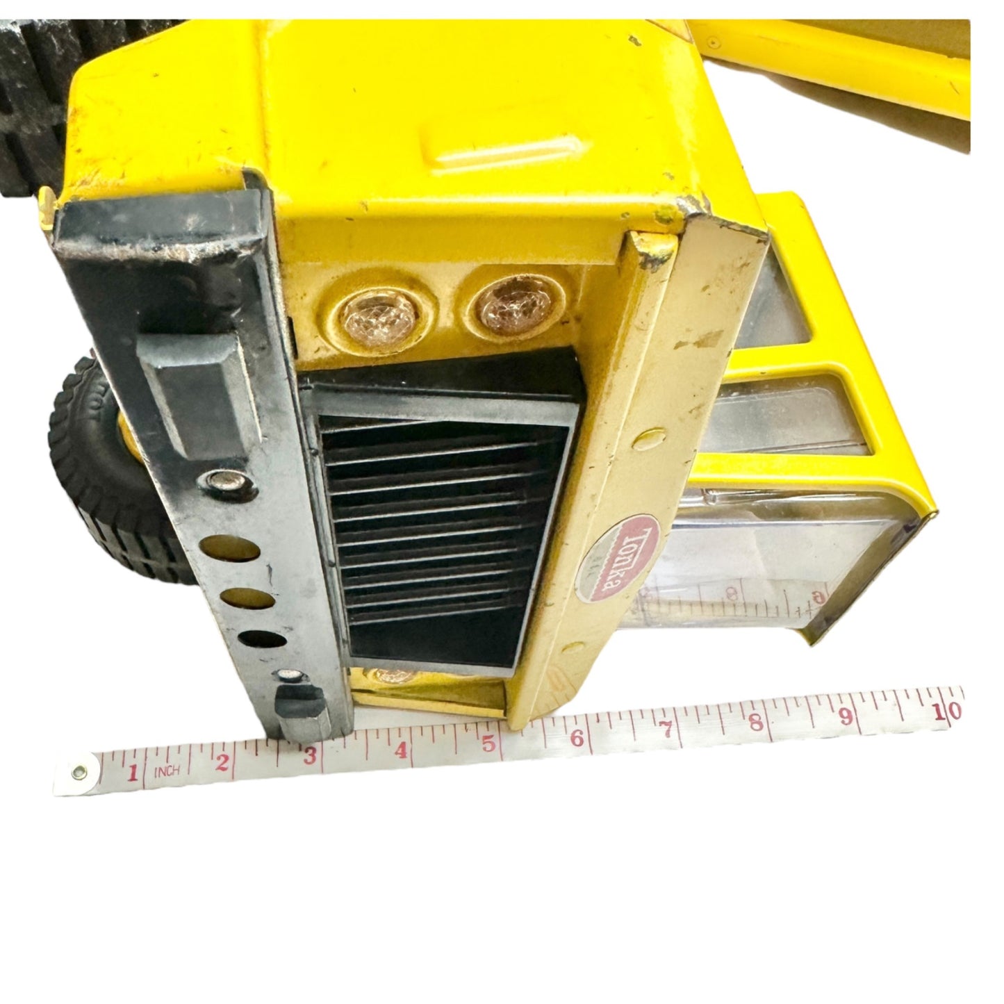 Vintage 1970s Tonka Yellow Metal Car Carrier Truck Toy 2pcs Working Parts