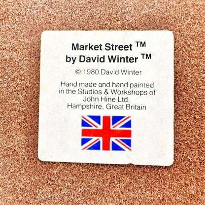 David Winter 1980 Market Street Handcrafted Hand Painted Collectible John Hine