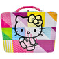Hello Kitty Metal Lunch Box With Pink Handle Colorful Design Kid Collectible