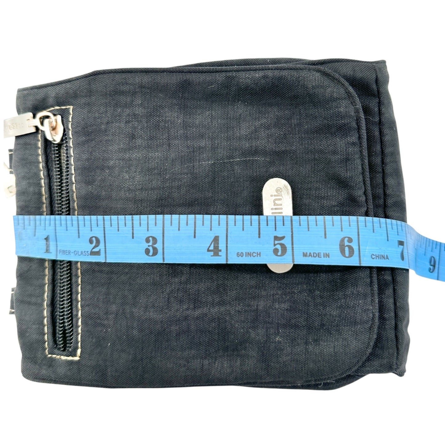 Baggallini Crossbody Purse Black With Multiple Pockets Adjustable Strap Compact