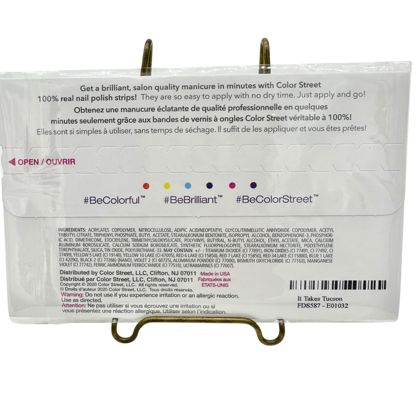 Color Street IT TAKES TUCSON Real Nail Polish Strips 16 Count Made in USA