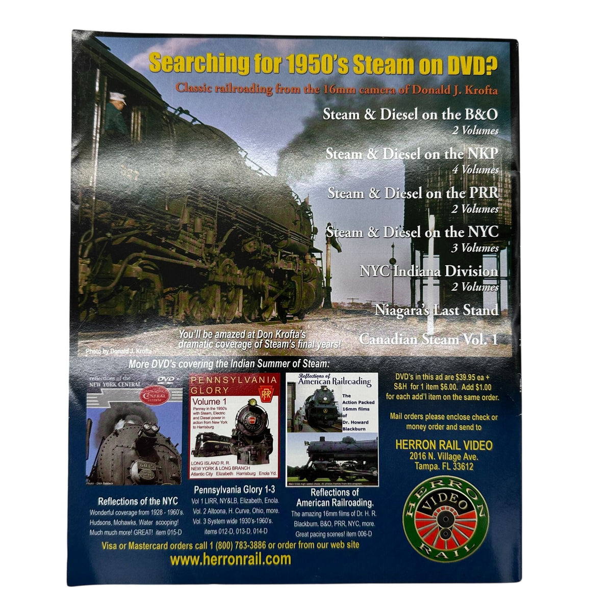 Magazine 1955 Classic Trains In Search of Steam Special Collectors 2011 Reprint