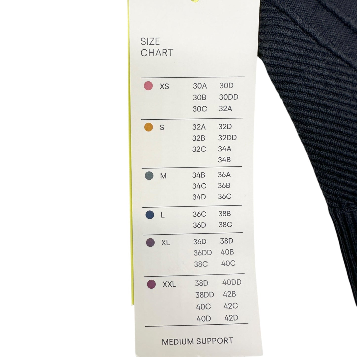 All In Motion Sports Bra Womens M Black Support Seamless Adjustable Straps NWT