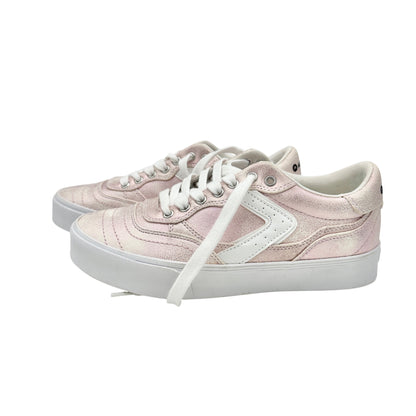 Airwalk Harley Sneakers Womens 6M Pink Metallic Lace Up Casual Shoes Durable