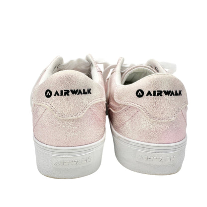 Airwalk Harley Sneakers Womens 6M Pink Metallic Lace Up Casual Shoes Durable