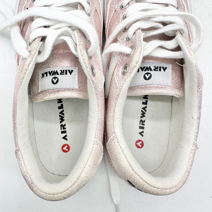 Airwalk Harley Sneakers Womens 6M Pink Metallic Lace Up Casual Shoes Durable