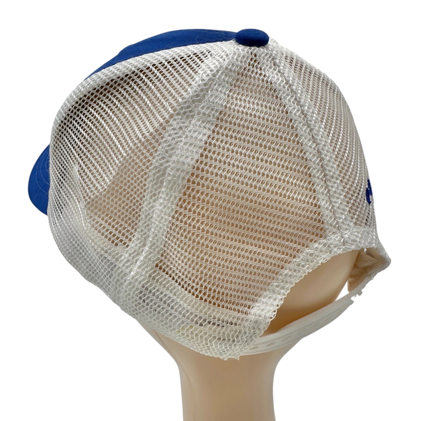 Maui Jim Blue Mesh Trucker Hat Embroidered Logo Hawaii Outline Design Snapback