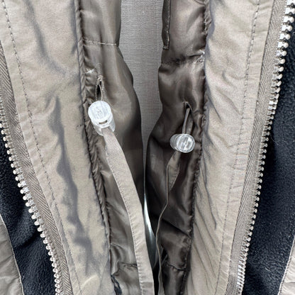 Weather Solutions Winter Coat Womens 3X Gray Puffer w/ Faux Fur Removable Hood