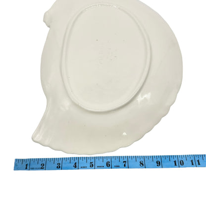 Metlox Serving Platter 15 x 11 Chicken Themed White Ceramic Made in USA