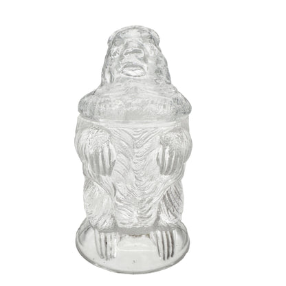 Bryce Higbee Co Menagerie Glass Childrens Table Set 1885 Owl Fish Turtle Bear