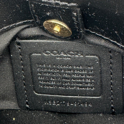 Coach Signature Mini Lillie Carryall Handbag With Crossbody Strap Brown Black