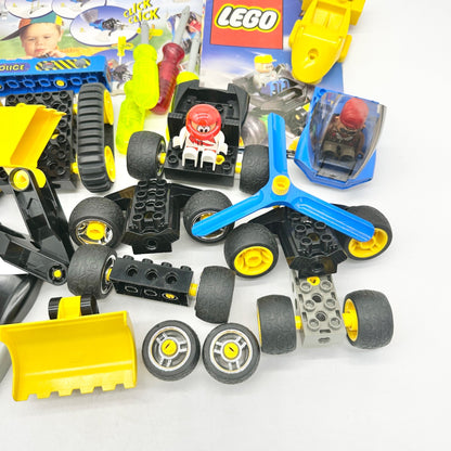 Lego Action Wheelers Misc Pieces Set -Figures Vehicles Tools Instructs Vtg 2909