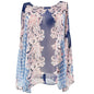 Cato Sheer Paisley Print Top 26/28W Boho Blue Pink Lightweight Polyester Flowy