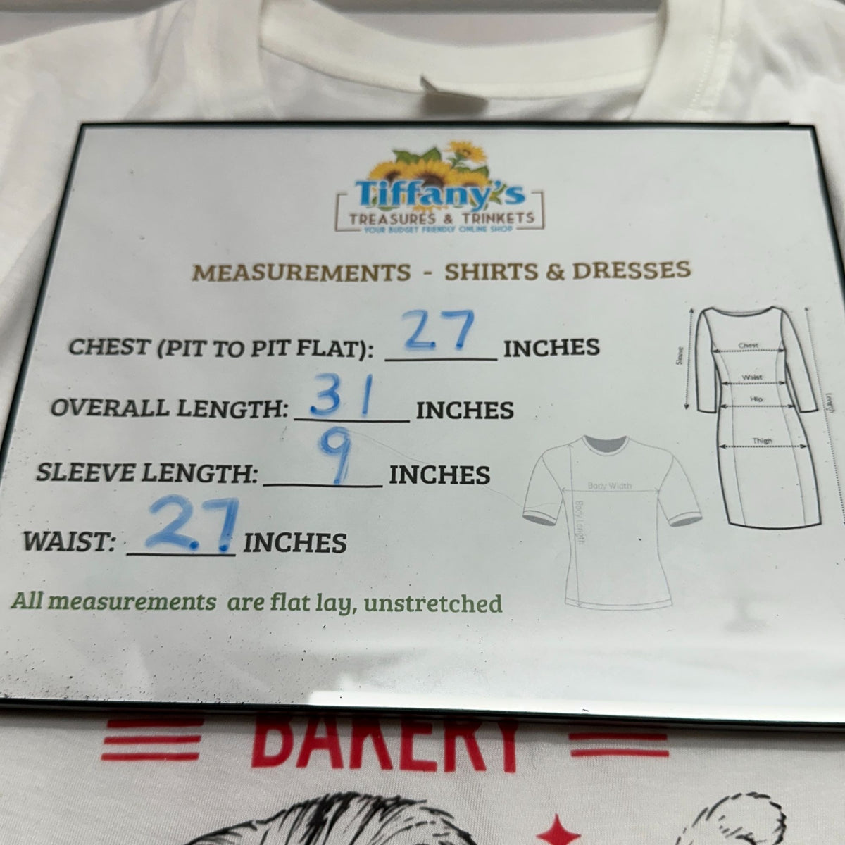 Kitty Biscuits Bakery Graphic T Shirt Unisex XXXL White Cotton Oversized Fit