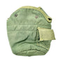 Vintage Military Style Canteen Cover Insulated Green Canvas Metal Clip Snap 1 qt