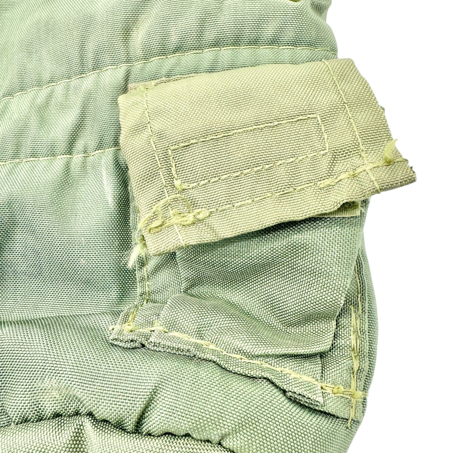 Vintage Military Style Canteen Cover Insulated Green Canvas Metal Clip Snap 1 qt