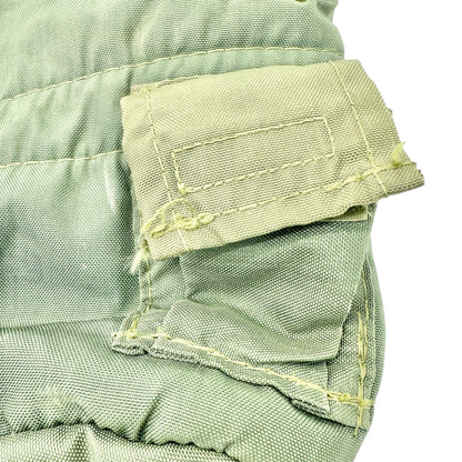 Vintage Military Style Canteen Cover Insulated Green Canvas Metal Clip Snap 1 qt