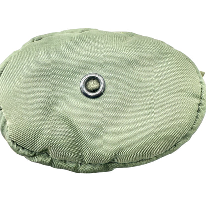 Vintage Military Style Canteen Cover Insulated Green Canvas Metal Clip Snap 1 qt
