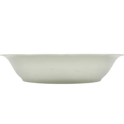 Blue Danube Oval Serving Bowl Floral Pattern Porcelain Scalloped Edge White Blue